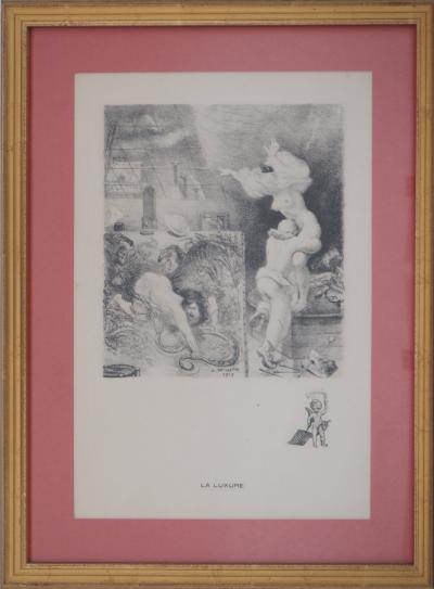 Adolphe Léon WILLETTE : Les pêchés capitaux - Sept Gravures Originales Signées 2