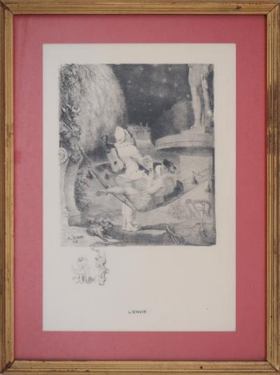 Adolphe Léon WILLETTE : Les pêchés capitaux - Sept Gravures Originales Signées 2