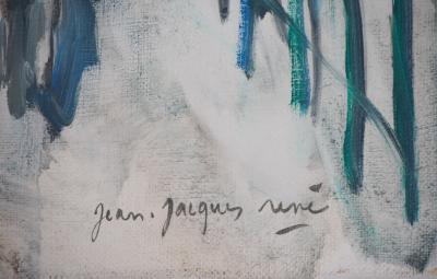 Jean-Jacques RENÉ : Neige - Huile sur toile signée 2