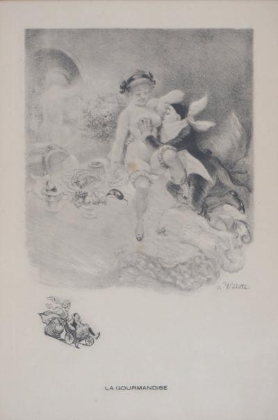 Adolphe Léon WILLETTE : Les pêchés capitaux - Sept Gravures Originales Signées 2