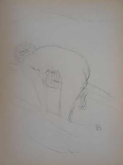 Pierre BONNARD (d’après) : Femme nue de dos - Lithographie Signée 2