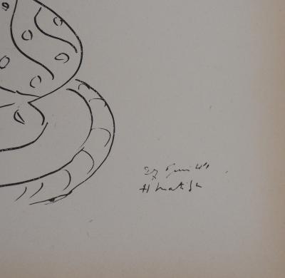 Henri MATISSE : Bouquet de fleurs - Lithographie signée 2