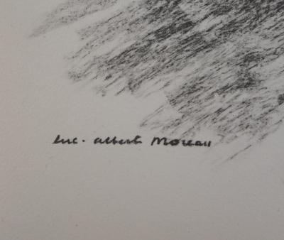 Luc Albert MOREAU (d’après) : Femme nue - Lithographie signée 2
