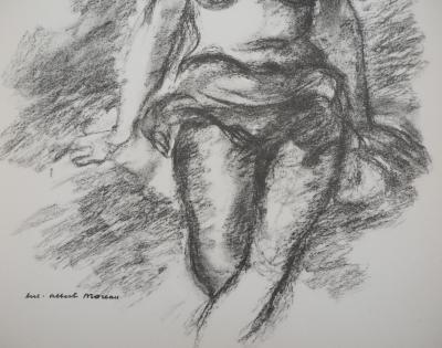 Luc Albert MOREAU (d’après) : Femme nue - Lithographie signée 2