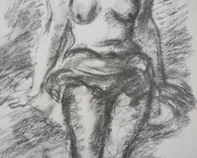 Luc Albert MOREAU (d’après) : Femme nue - Lithographie signée 2