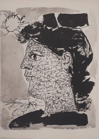 André MARCHAND : Profil ensoleillé - Lithographie signée 2