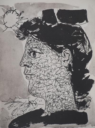 André MARCHAND : Profil ensoleillé - Lithographie signée 2