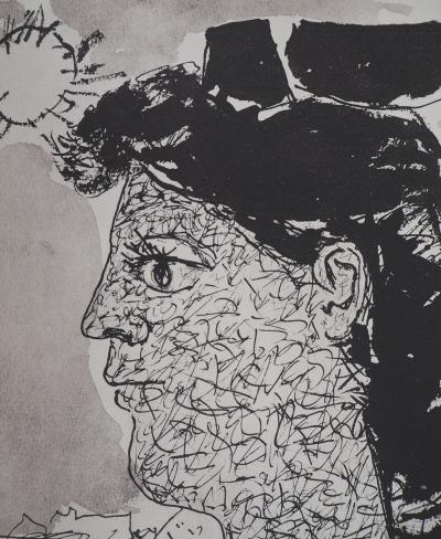 André MARCHAND : Profil ensoleillé - Lithographie signée 2