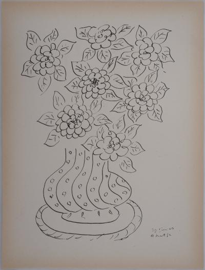 Henri MATISSE (d’après) - Bouquet de fleurs, 1946 - Lithographie signée 2