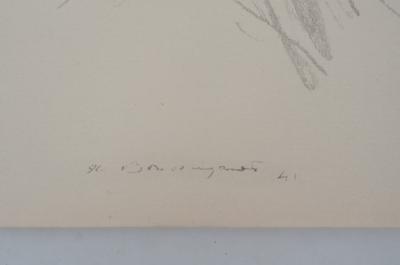 Jean-Louis BOUSSINGAULT (d’après) : Femme de profil - Lithographie signée 2