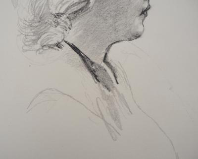 Jean-Louis BOUSSINGAULT (d’après) : Femme de profil - Lithographie signée 2