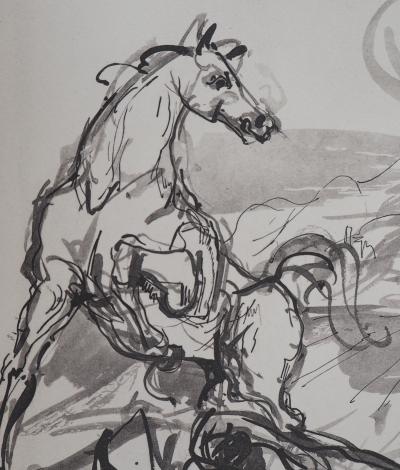 Jacques DESPIERRE (d’après) : Chevaux sauvages - Lithographie signée 2