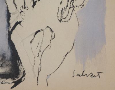 François MARTIN-SALVAT (d’après) : En attendant le spectacle - Lithographie signée 2