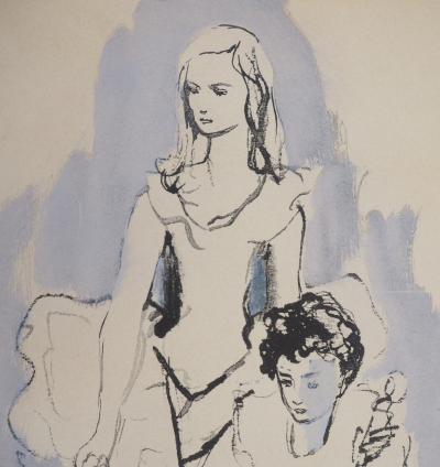 François MARTIN-SALVAT (d’après) : En attendant le spectacle - Lithographie signée 2