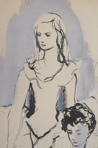 François MARTIN-SALVAT (d’après) : En attendant le spectacle - Lithographie signée 2
