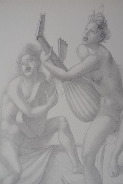 Mariano ANDREU (d’après) : Les trois musiciennes - Lithographie Signée 2