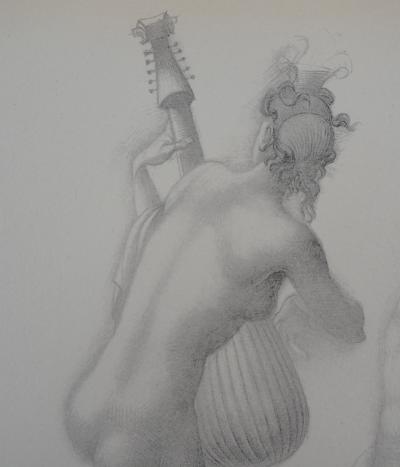 Mariano ANDREU (d’après) : Les trois musiciennes - Lithographie Signée 2