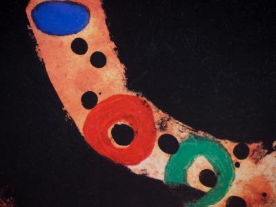 Joan MIRO (d’après) : Joan Miro gravures - Affiche originale d’époque 2