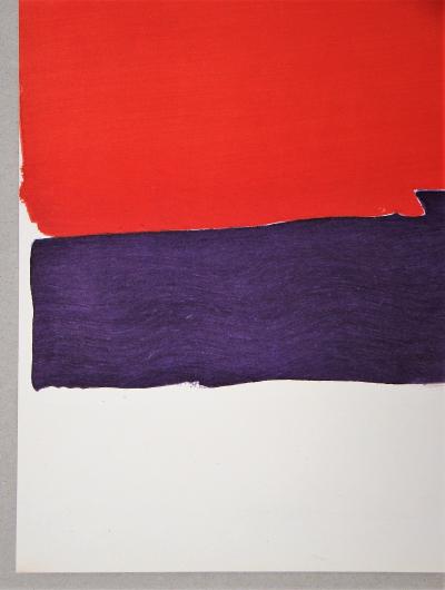 NICOLAS DE STAËL ( d’après ) - Pochoir en couleurs - 1959 2