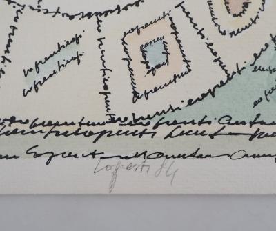 Antonio LOPRESTI : Masqué - Lithographie Originale Signée 2