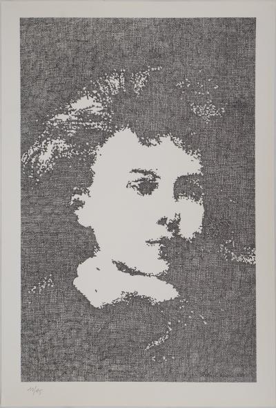 Robert RIOU : Portrait de Marie Curie - Lithographie Originale Signée 2