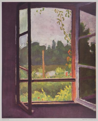 Albert MARQUET (d’après) : Fenêtre à Méricourt - Quadrichromie 2