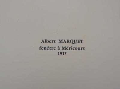 Albert MARQUET (d’après) : Fenêtre à Méricourt - Quadrichromie 2