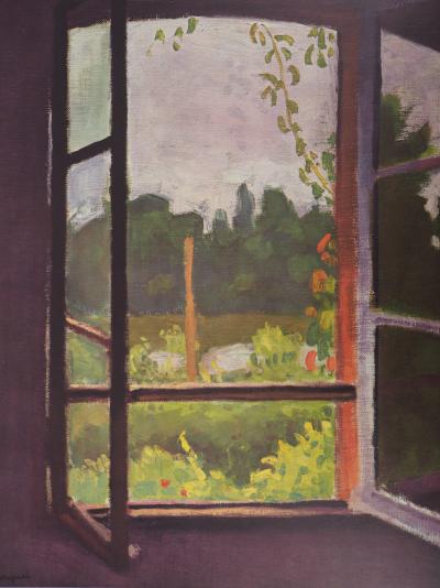 Albert MARQUET (d’après) : Fenêtre à Méricourt - Quadrichromie 2