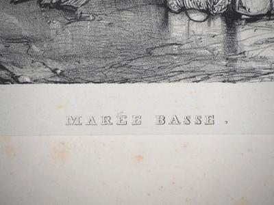 Eugène ISABEY : Marée basse - Lithographie Originale Signée 2