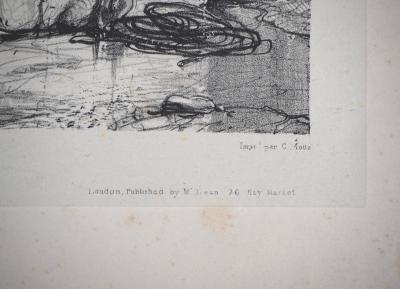 Eugène ISABEY : Marée basse - Lithographie Originale Signée 2