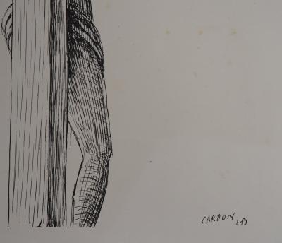 CARDON : Christ - Lithographie Originale Signée 2