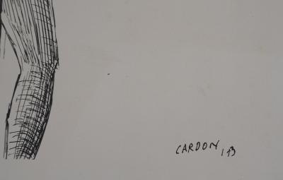 CARDON - Christ - Original Lithograph signed 2