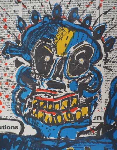 Jean KIRAS : Le bonhomme du Monde - Lithographie Originale Signée 2