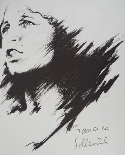 Francesca SOLLEVILLE - Autoportrait - Lithographie signée 2