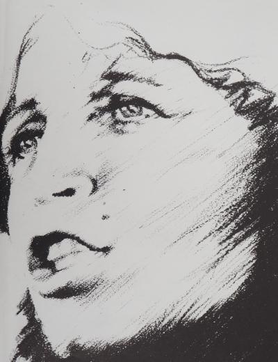 Francesca SOLLEVILLE - Autoportrait - Lithographie signée 2