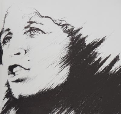 Francesca SOLLEVILLE - Autoportrait - Lithographie signée 2