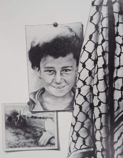Ernest PIGNON-ERNEST : Solidarité : France-Palestine - Affiche originale d’époque 2