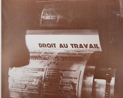 Jacques Marie : Grève de la Presse - Affiche originale d’époque (Communisme) 2