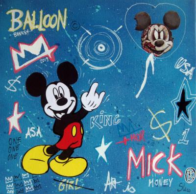 SPACO - Balloon Mickey, 2019 - Peinture signée 2