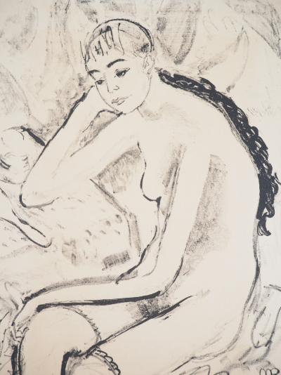 Maurice BARRAUD - Femme aux jarretelles - Lithographie originale signée 2