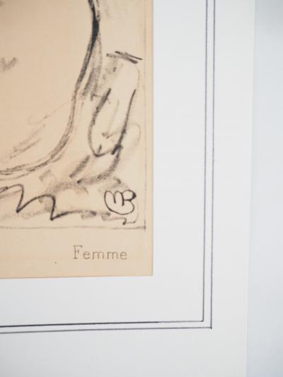 Maurice BARRAUD - Femme aux jarretelles - Lithographie originale signée 2