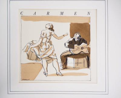 Maurice BARRAUD - Carmen - Lithographie originale signée 2