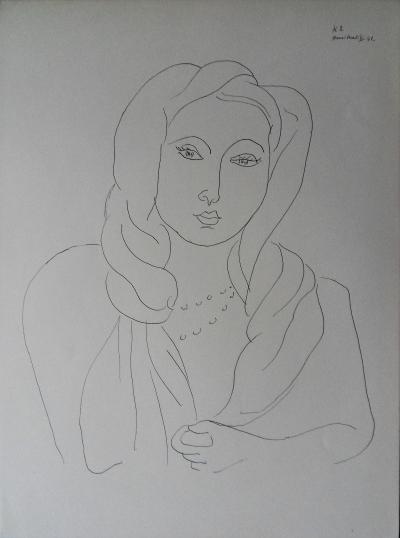 Henri MATISSE (d’après) - Jolie Marocaine, 1943 - Lithographie signée 2
