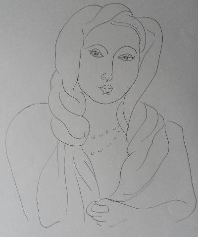 Henri MATISSE (d’après) - Jolie Marocaine, 1943 - Lithographie signée 2