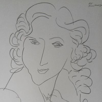 Henri MATISSE (d’après) : La duchesse - Lithographie signée, 1943 2