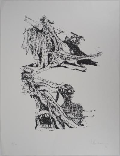 Guillermo NUÑEZ : La charge surréaliste - Lithographie Originale Signée 2