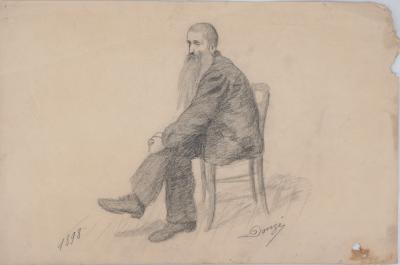 DONZÉ : Portrait de Rodin - Dessin Original Signé 2