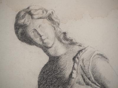 M. GUILLAUME : Portrait féminin du XIXe siècle - Dessin Original Signé 2
