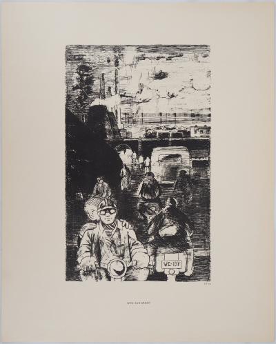 E. FREY : La vie ouvrière - Lot de trois lithographies Signées 2