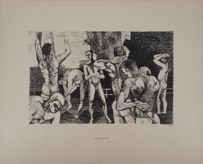 E. FREY : La vie ouvrière - Lot de trois lithographies Signées 2